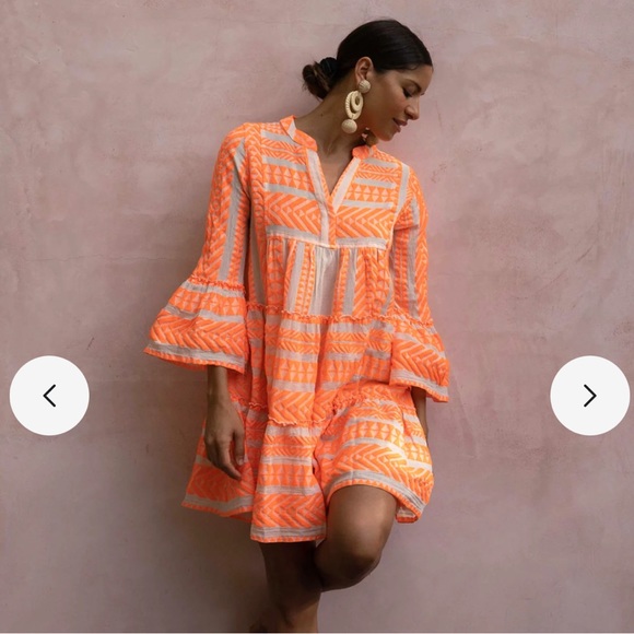 NWT! Anthropologie Devotion Twins embroidered Ella midi dress - Picture 1 of 6